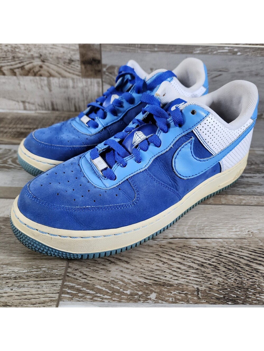 Nike Air Force 1 '2007 - Philadelphia - University Blue - 315122-441 Men's Sz 9